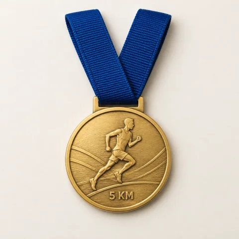 Medalha de exemplo: Corrida · 5 km