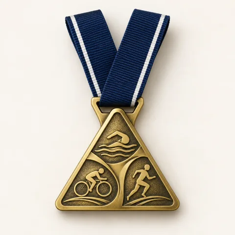 Medalha de exemplo: Triatlo · sprint